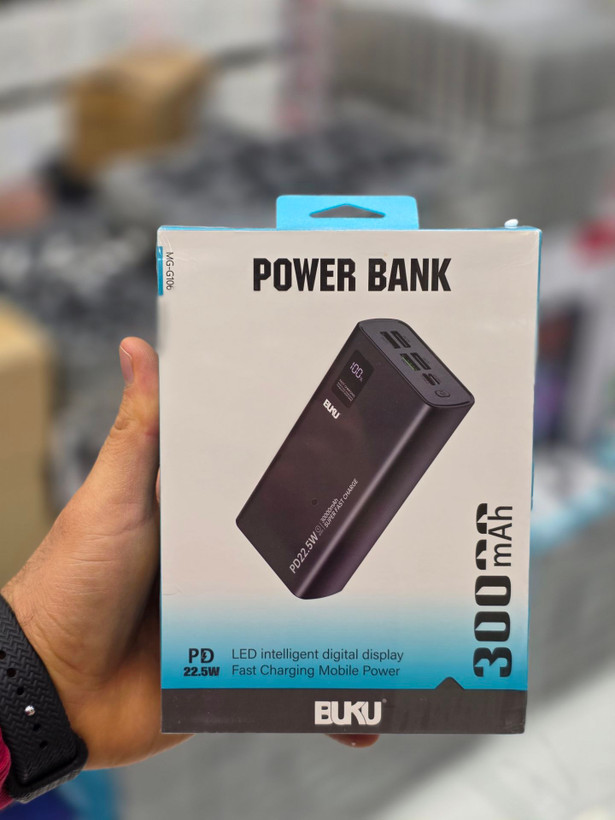پاوربانک BUKU مدل MG G106 ظرفیت 30000 میلی آمپر ساعت