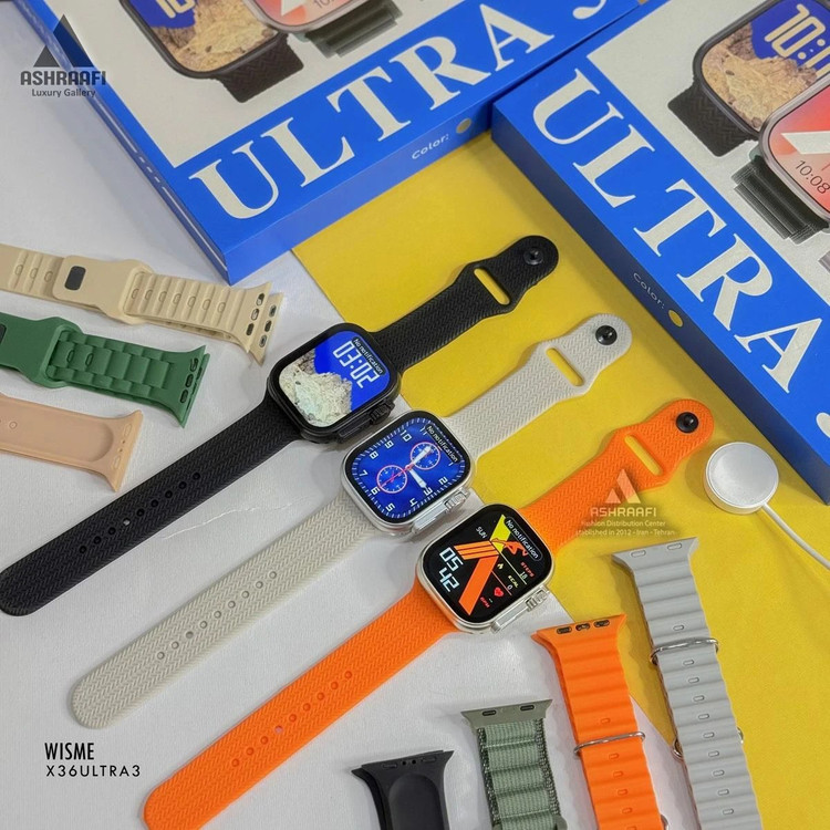ساعت هوشمند Wisme مدل X36 Ultra3 با نمایشگر AMOLED