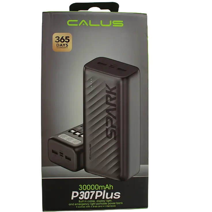 پاوربانک CALUS مدل P307 Plus ظرفیت ۳۰ هزار میلیآمپر