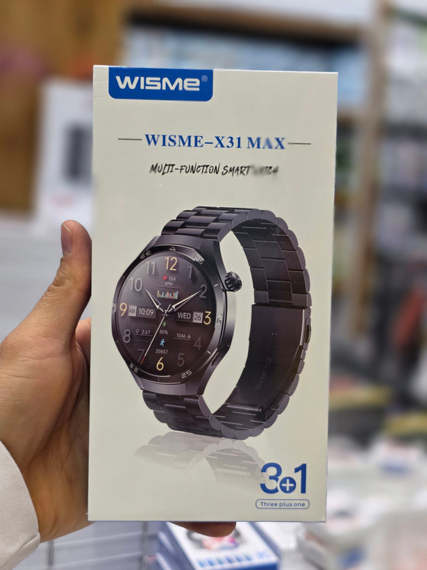 ساعت هوشمند ویسمی ۴۶ میلی متری مدل X31 Max با بند فلزی